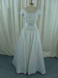   Wedding Gown White Beaded Embellishments by Alfred Angelo