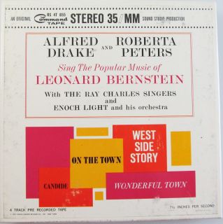 Alfred Drake Roberta Peters Sing Music of L Bernstein Reel to Reel 
