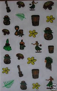 Aunties Hawaiian Stickers Set 27 All Things Hula Luau