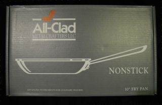 All Clad Stainless Steel 10 inch Nonstick Skillet Fry Pan NIB