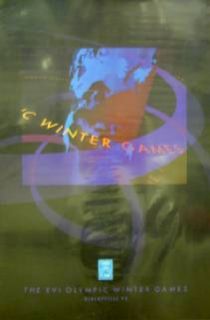 1992 Albertville Winter Olympics Poster Original