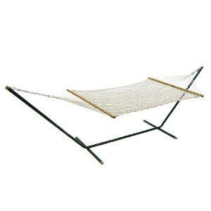 ALGOMA 6250 TWO POINT INDIVIDUAL ROPE HAMMOCK AND STAND COMBO OUTDOOR 