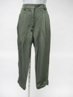 Alexander Wang Army Green Pleated Cropped Snap Pants Sz 2 $425