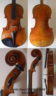 Dimitri Alexi DA600 6009 Violin Outfit Dominant Strings Pirazzi Gold E 