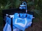 New MICHAEL JORDAN Crib Bedding Set, Mobile Accessory, Diaper Bag 