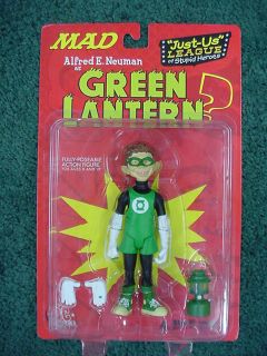 DC DIRECT*MAD ALFRED E. NEWMAN GREEN LANTERN*FULLY POSEABLE ACTION 