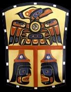 Authentic Northwest Coast Native Indian Art Kwakiutl Cedar Raven 