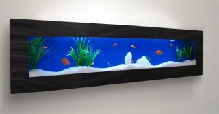 Aquarium Glass Fish Tank 1800 x 445mm Wall Mounted Space Saving FP1 B 
