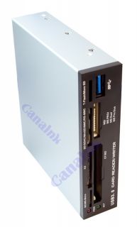 USB 3 0 2 0 3 5 in Internal Card Reader with 1 Port USB Hub SDHC MMS 
