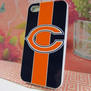 Apple iPhone 4 4S 4G Chicago Bears #1 Rubber Silicone Skin Case Phone 