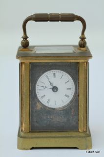 Miniature Antique French Carriage Clock Allegre A Toulon