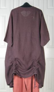 sleeve aline shaped tunic with two drawcords in front and two in 