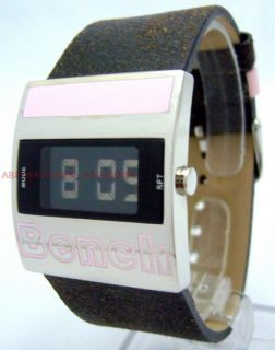 Bench Ladies Brown Distressed Strap LCD Digital Watch