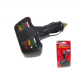12 Volt LED Battery and Alternator Tester for Cars and Trucks
