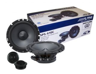 Alpine SPS 610C 6 1 2 Component Car Speakers 6 5 Car Audio Type s 