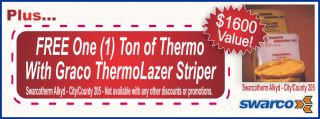 Graco Thermolazer Promelt Thermoplastic Striper 24H623