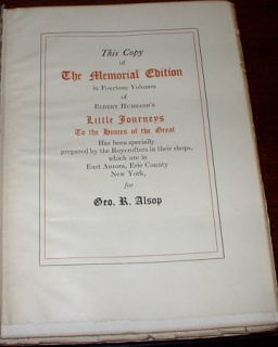 All 14 Vol Elbert Hubbard Little  1916 Leather