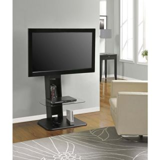 Altra Galaxy Black TV Stand with Mount for TVs Up to 50