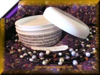   Aloe Vera Healing Cream Essential Oil Shea Butter Olive Almond 4 2 oz