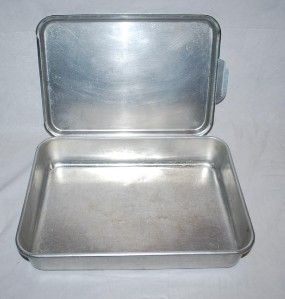 Vintage Mirro Aluminum 9x13 Baking Pan Lid Cover Bake Store Cooking 