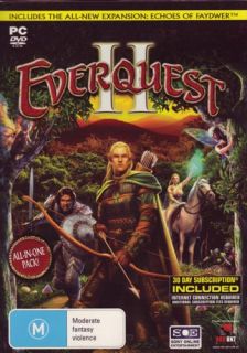 EverQuest II 2 All in One Pack Game Plus 3 Expansion Packs PC Game New 