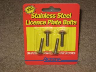 License Plate Bolts Stainless Steel Alpena Metric 6mm