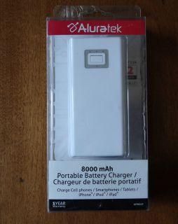 Aluratek 8000 mAh Portable Battery Charger
