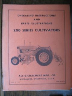 TM 145 A Allis Chalmers Manual/PART 200 CULTIVATORS FOR D 14 & D 17 