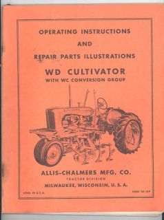 TM 10F ALLIS CHALMERS WD CULTIVATORS install on WC TRACTOR ALSO 