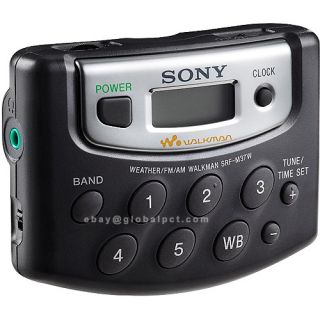 Sony SRF M37W Am FM Radio 5 Preset Walkman w Headphones