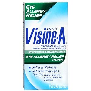 3pk Visine A Eye Allergy Redness Relief Antihistamine