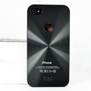   Dazzling CD Stria Vein Aluminum Hard Case Cover for iPhone 4S 4