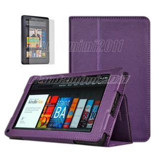 For  Kindle Fire Flip Folio PU Leather Case Cover Stand Screen 
