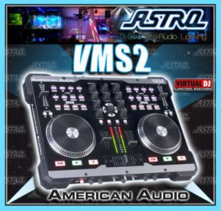 American Audio VMS 2 Channel USB MIDI DJ Software Controller w Virtual 