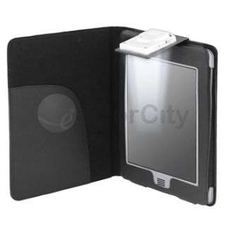 For  Kindle Touch Black LED Light Lighted Leather Case Cover 