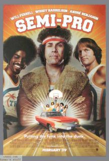 Semi Pro Mylar Original 1sheet Movie Poster Basketball