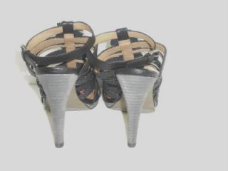 Miss Sixty 7 5 M 38 EU Amery Black Open Toe Pump Heel Womens Shoes 