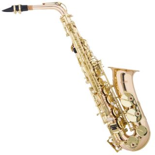Mendini MAS 30 Alto Saxophone Sax Rose Gold Brass w/ 11 Reeds+Tuner 