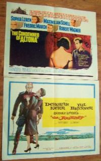 THE CONDEMNED OF ALTONA (1963) Ex condition + THE JOURNEY (1958 