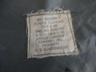 US Air Force Type B 4B Flyers Clothing Bag Assembly – Post Korean 