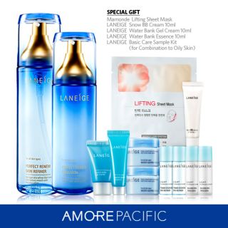 AMOREPACIFIC LANEIGE P Renew Gift Set Skin Emulsion Korean Cosmetic 