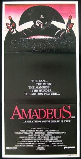 Amadeus 84 Mozart RARE Original Daybill Movie Poster