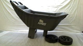 Ames True Temper 2463875 4 Cubic Feet Easy Roller Lawn Cart