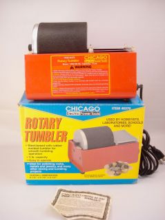 Chicago Tools Rotary Tumbler 46376 3lb Capacity Rock Tumbler
