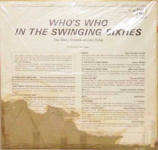 Whos Who in The Swinging 60s Jazz Today RARE LP