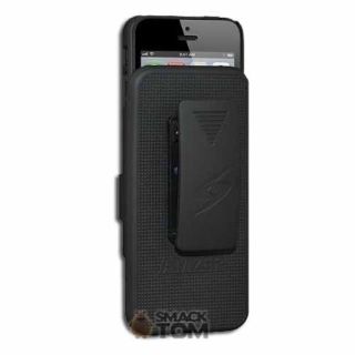 Amzer Black Shell Case Holster Stand for New Apple iPhone 5 5g 6GEN 