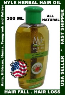 Nyle Herbal Hair Oil Amla Henna Hibiscus Fenugreek USA