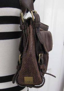 Gorgeous Kooba Brown Snakeskin Leather Purse Handbag