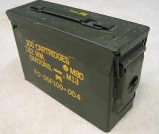 Ammo Boxes 30 Cal US Army Ammunition Can Excl Box