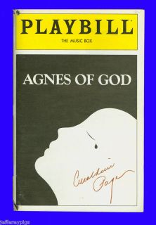 Playbill Agnes of God Autographed by Geraldine Page